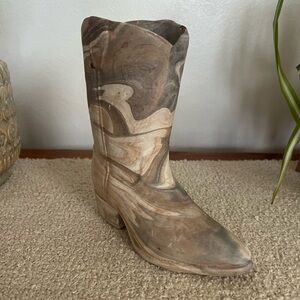 Marble Pattern Cowboy Boot